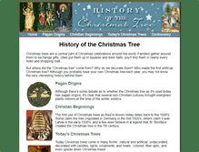 Tablet Screenshot of christmastreehistory.net